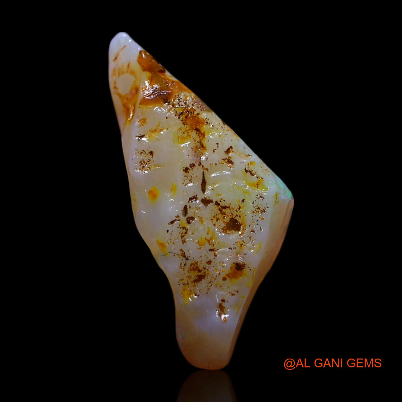 2.50 Cts Natural Australian Fire Opal Loose Gemstone Fancy Rough 17x7x4 mm RG-263