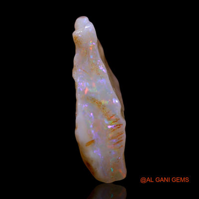 Natural Untreated Fire Opal Loose Gemstone Fancy Rough From Australia 2.50 Cts 15x7x4 mm RG-268