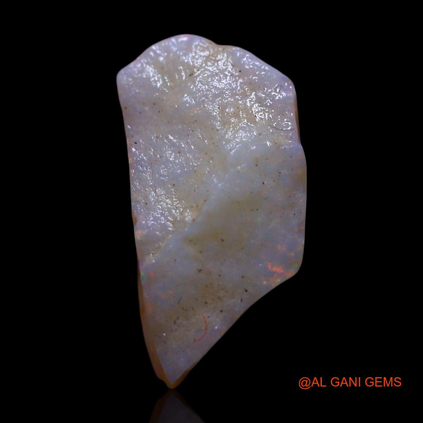 Natural Untreated Fire Opal Loose Gemstone Fancy Rough From Australia 2.50 Cts 15x7x4 mm RG-268