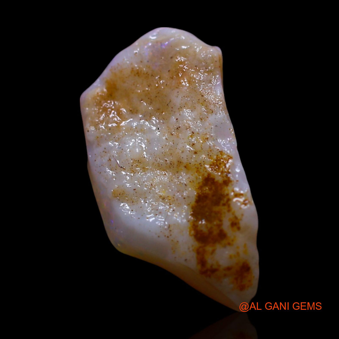 Natural Untreated Fire Opal Loose Gemstone Fancy Rough From Australia 2.50 Cts 15x7x4 mm RG-268