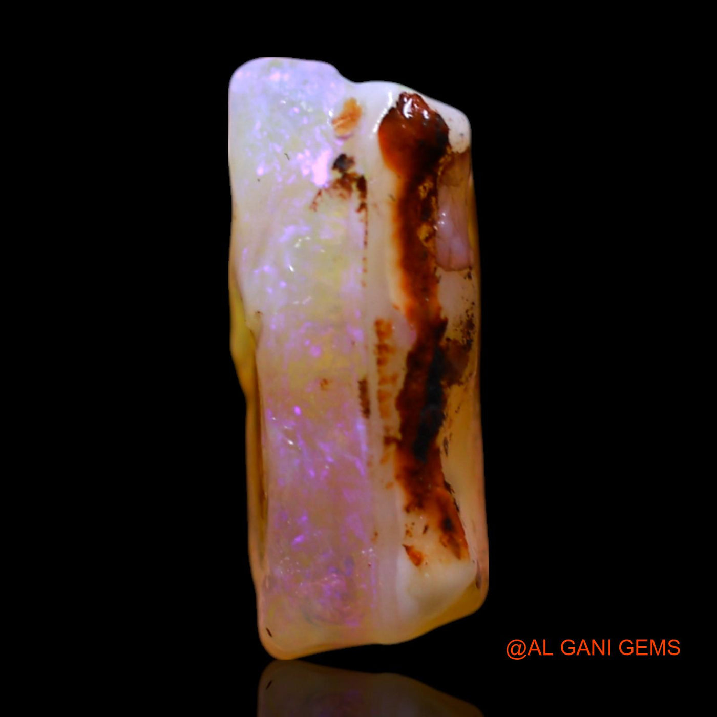 4.00 Cts Natural Australian Fire Opal Loose Gemstone Fancy Rough 14x10x5 mm RG-274