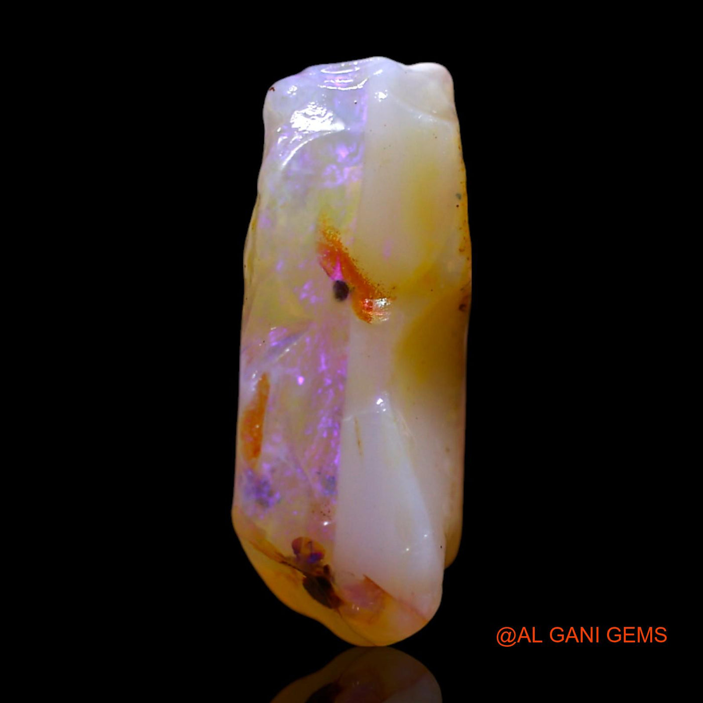 4.00 Cts Natural Australian Fire Opal Loose Gemstone Fancy Rough 14x10x5 mm RG-274