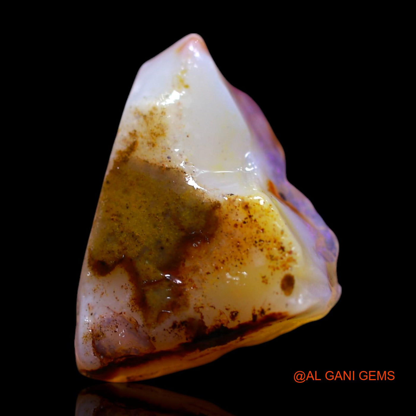 4.00 Cts Natural Australian Fire Opal Loose Gemstone Fancy Rough 14x10x5 mm RG-274