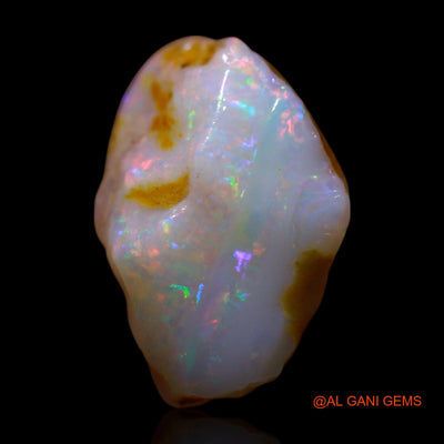 Natural Fire Opal Gemstone 3.00 Cts Loose Fancy Rough From Australia 14x9x7 mm RG-287