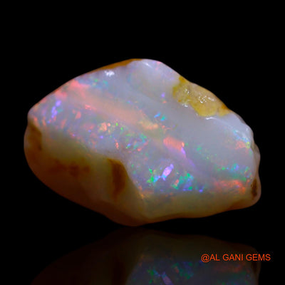 Natural Fire Opal Gemstone 3.00 Cts Loose Fancy Rough From Australia 14x9x7 mm RG-287
