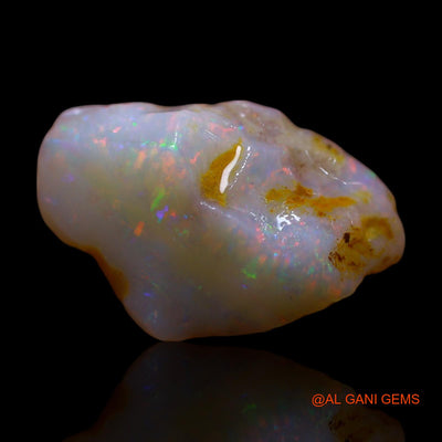 Natural Fire Opal Gemstone 3.00 Cts Loose Fancy Rough From Australia 14x9x7 mm RG-287