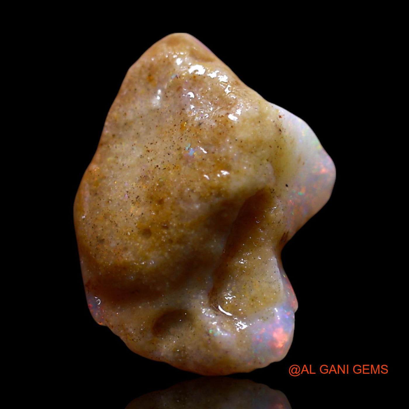 3.00 Cts Unheated Australian Fire Opal Loose Gemstone Fancy Rough Natural 14x9x5 mm RG-288