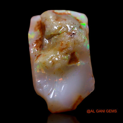 Natural Fire Opal Gemstone 3.00 Cts Loose Fancy Rough From Australia 14x8x5 mm RG-297