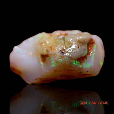 Natural Fire Opal Gemstone 3.00 Cts Loose Fancy Rough From Australia 14x8x5 mm RG-297