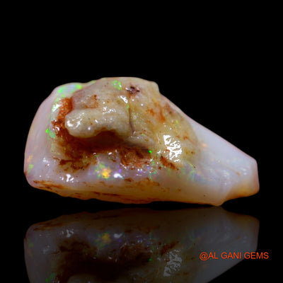Natural Fire Opal Gemstone 3.00 Cts Loose Fancy Rough From Australia 14x8x5 mm RG-297