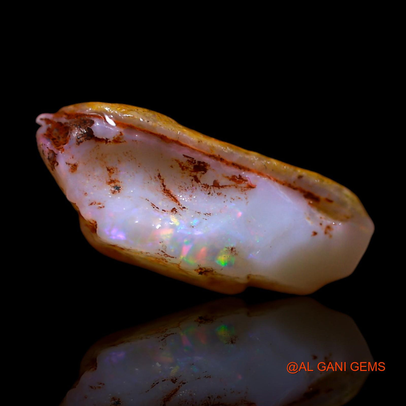 3.00 Cts Natural Australian Fire Opal Loose Gemstone Fancy Rough 14x8x5 mm RG-299