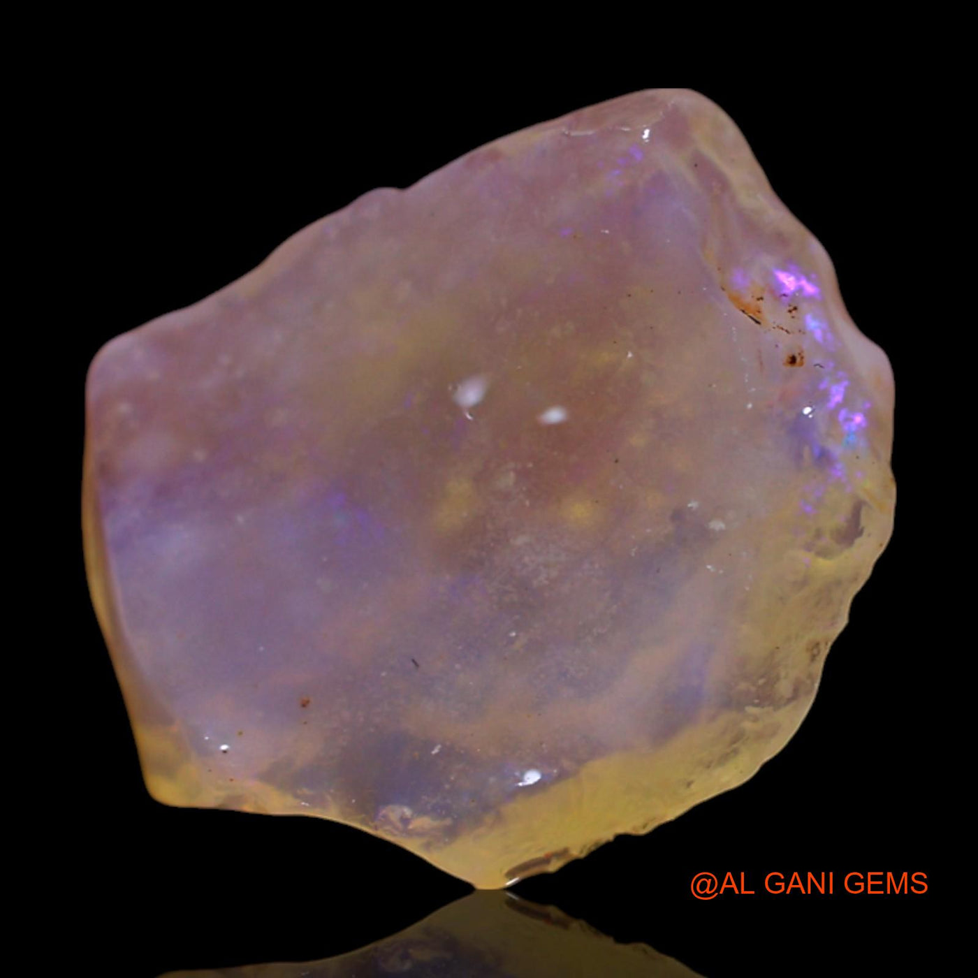 2.00 Cts Natural Australian Fire Opal Loose Gemstone Fancy Rough 13x11x3 mm RG-300