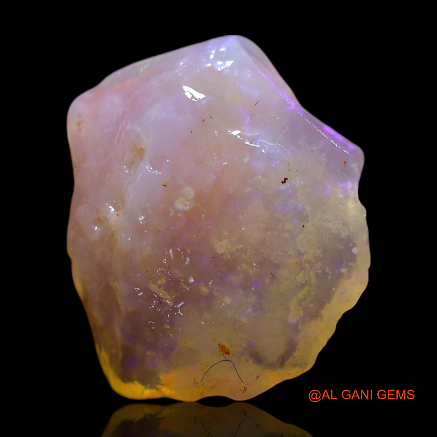 2.00 Cts Natural Australian Fire Opal Loose Gemstone Fancy Rough 13x11x3 mm RG-300