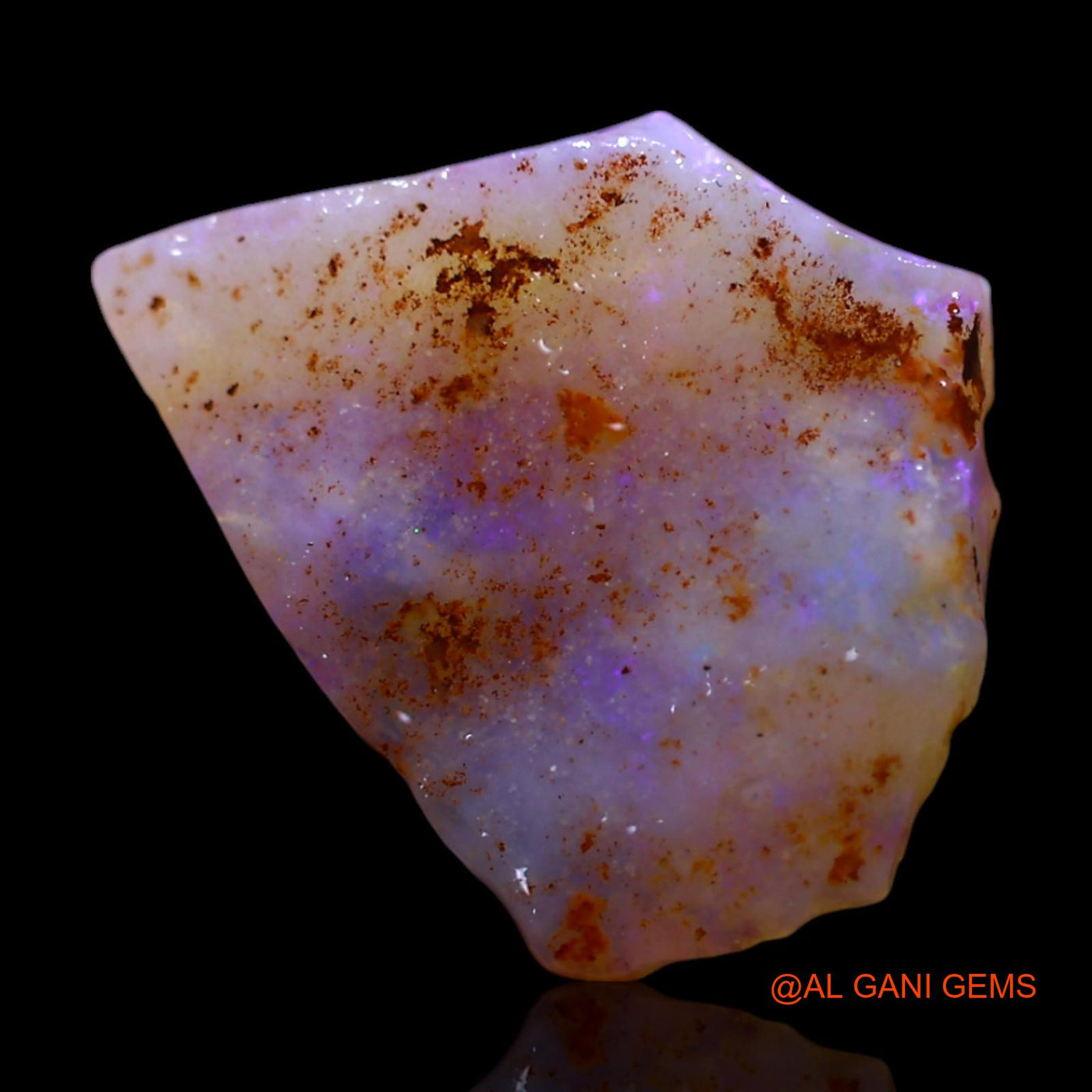 2.00 Cts Natural Australian Fire Opal Fancy Rough Loose Gemstone For Jewelry 14x11x2 mm RG-303