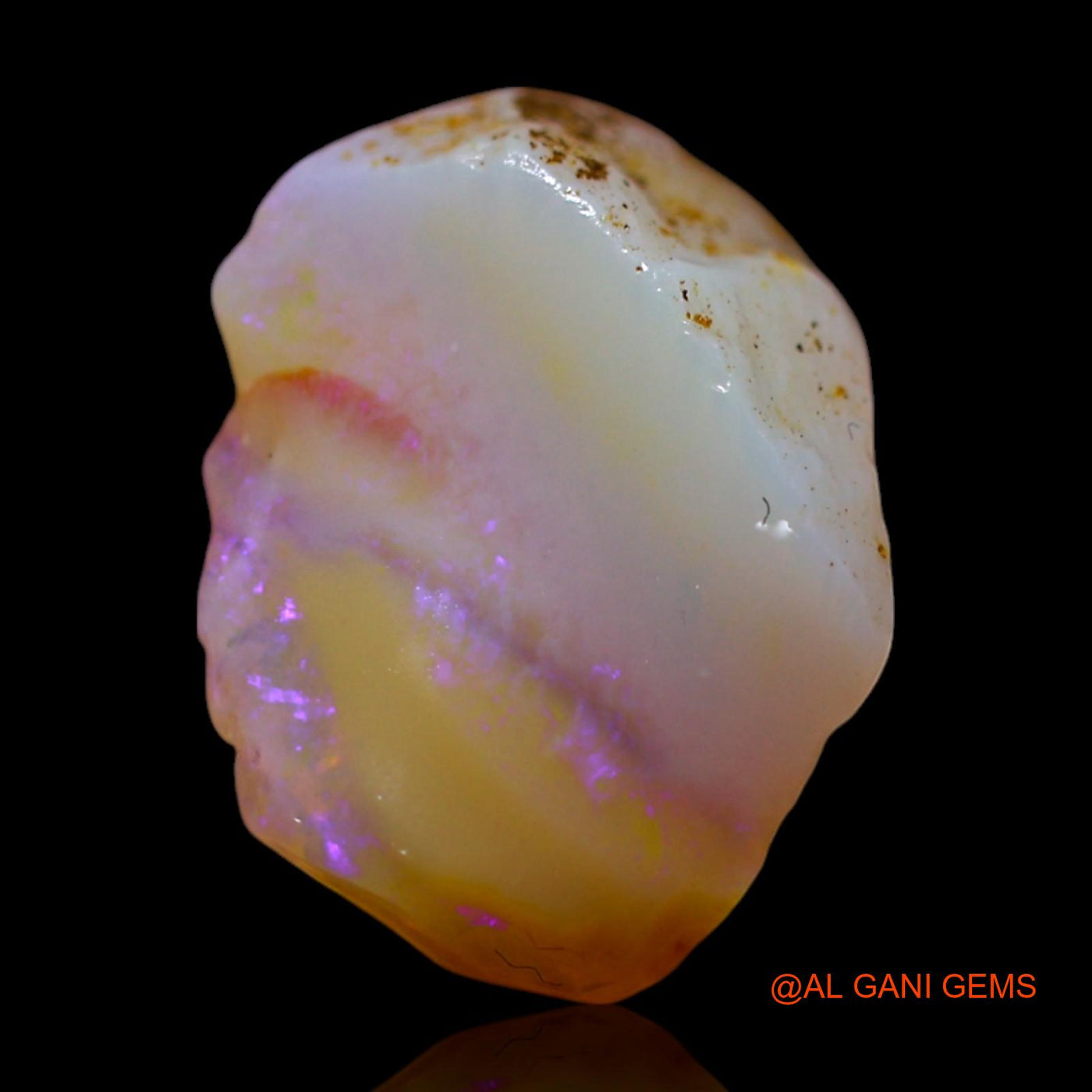 Natural Untreated Fire Opal Loose Gemstone Fancy Rough From Australia 3.00 Cts 13x9x6 mm RG-304