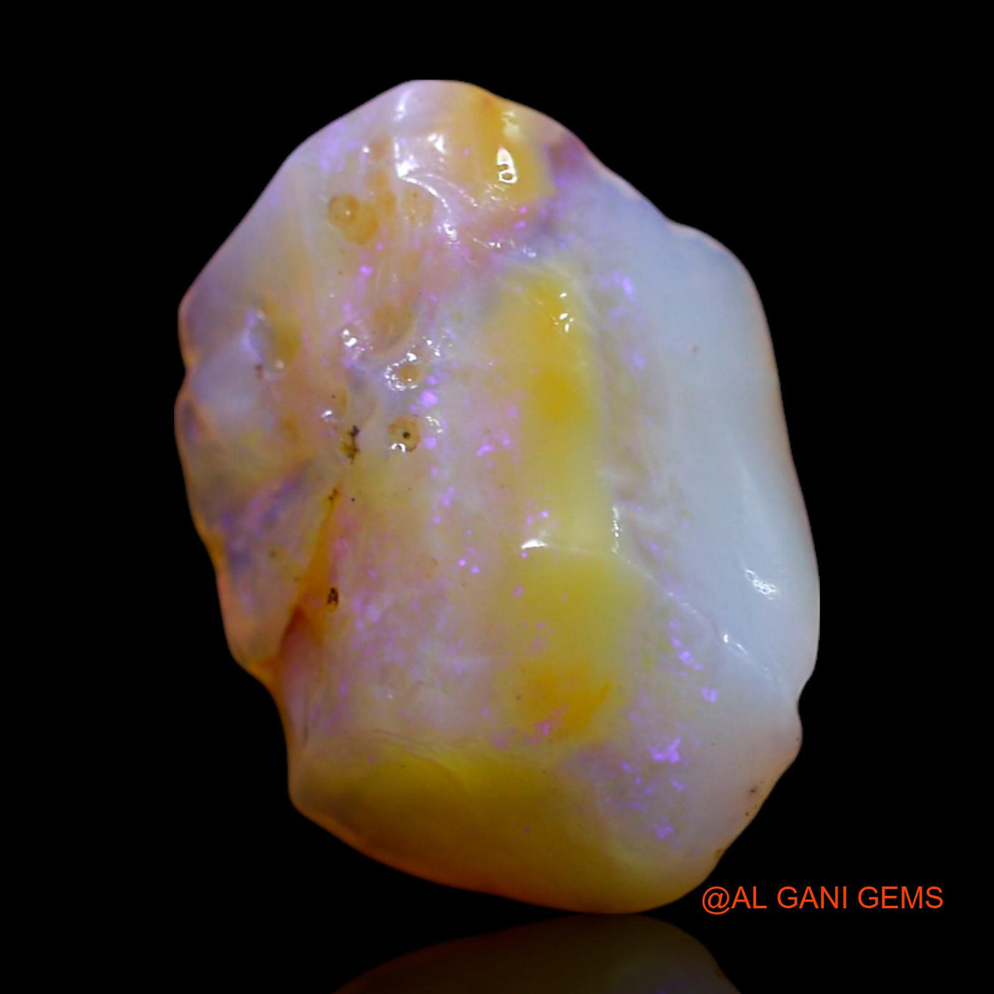 Natural Untreated Fire Opal Loose Gemstone Fancy Rough From Australia 3.00 Cts 13x9x6 mm RG-304