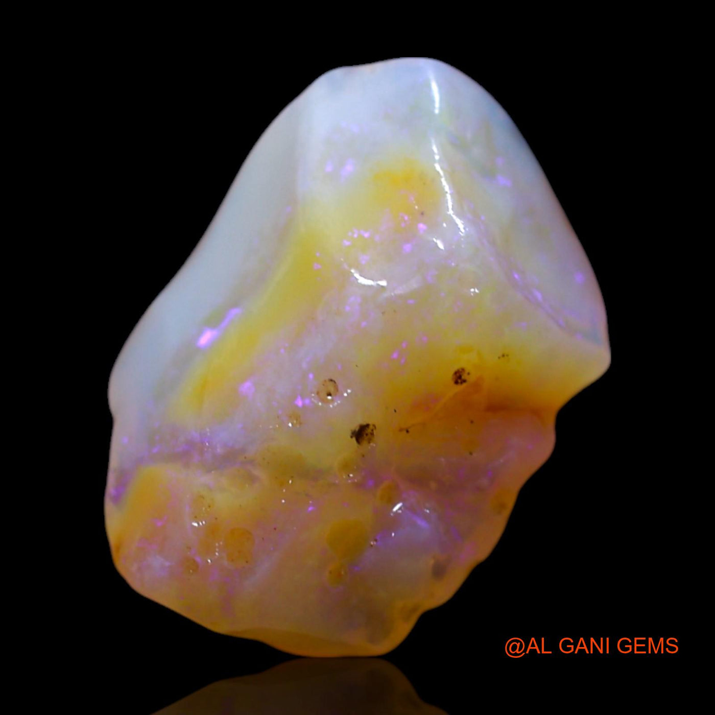 Natural Untreated Fire Opal Loose Gemstone Fancy Rough From Australia 3.00 Cts 13x9x6 mm RG-304