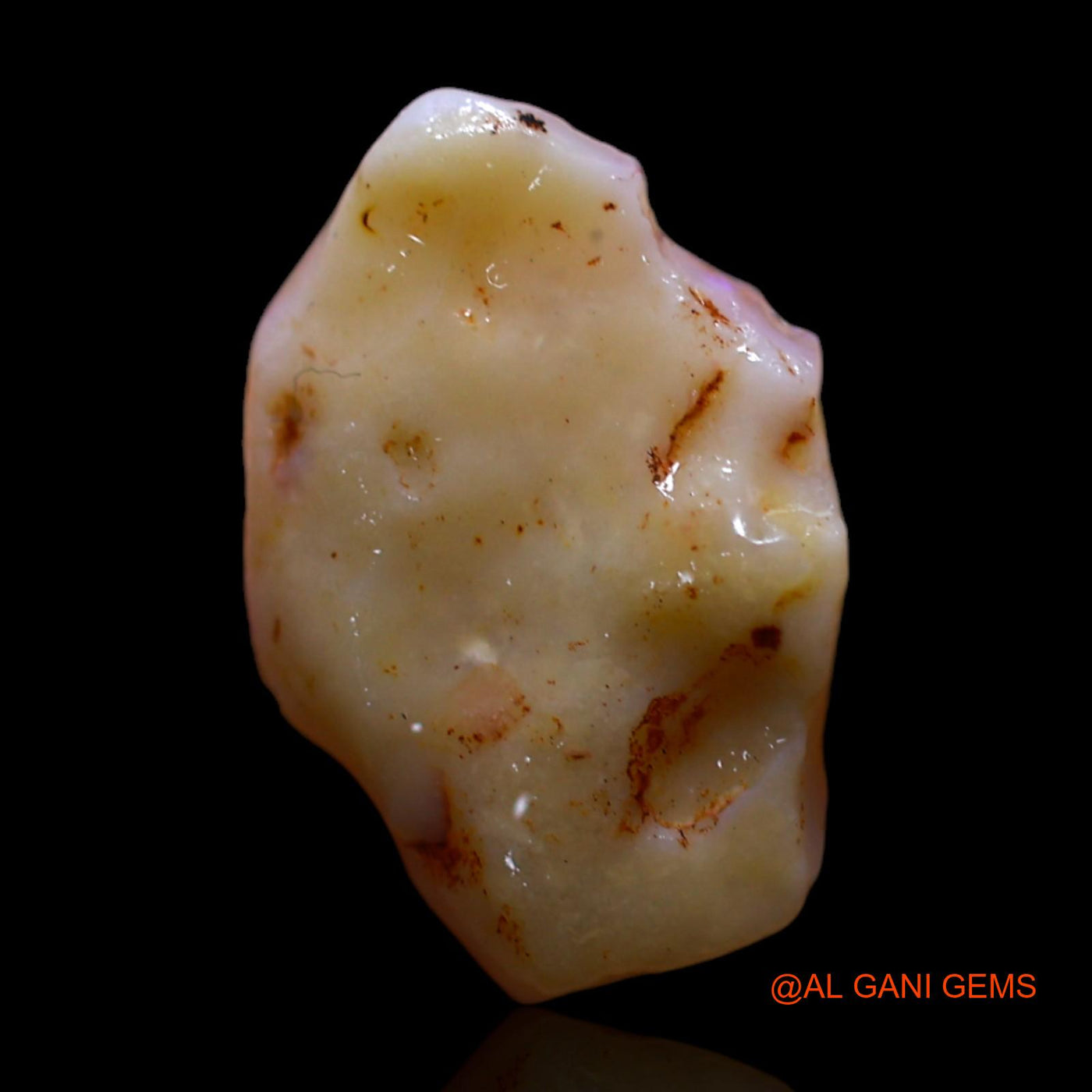 2.00 Cts Natural Australian Fire Opal Loose Gemstone Fancy Rough 14x10x2 mm RG-305