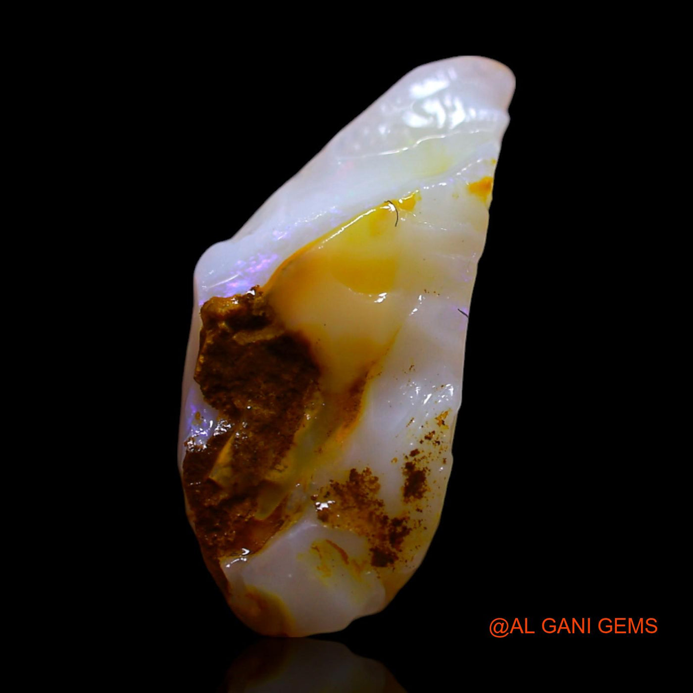 2.00 Cts Natural Australian Fire Opal Loose Gemstone Fancy Rough 16x7x4 mm RG-319