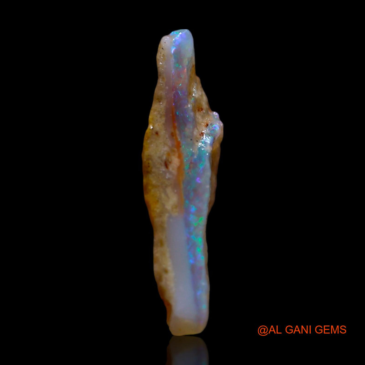 1.50 Cts Natural Australian Fire Opal Loose Gemstone Fancy Rough 14x7x3 mm RG-322