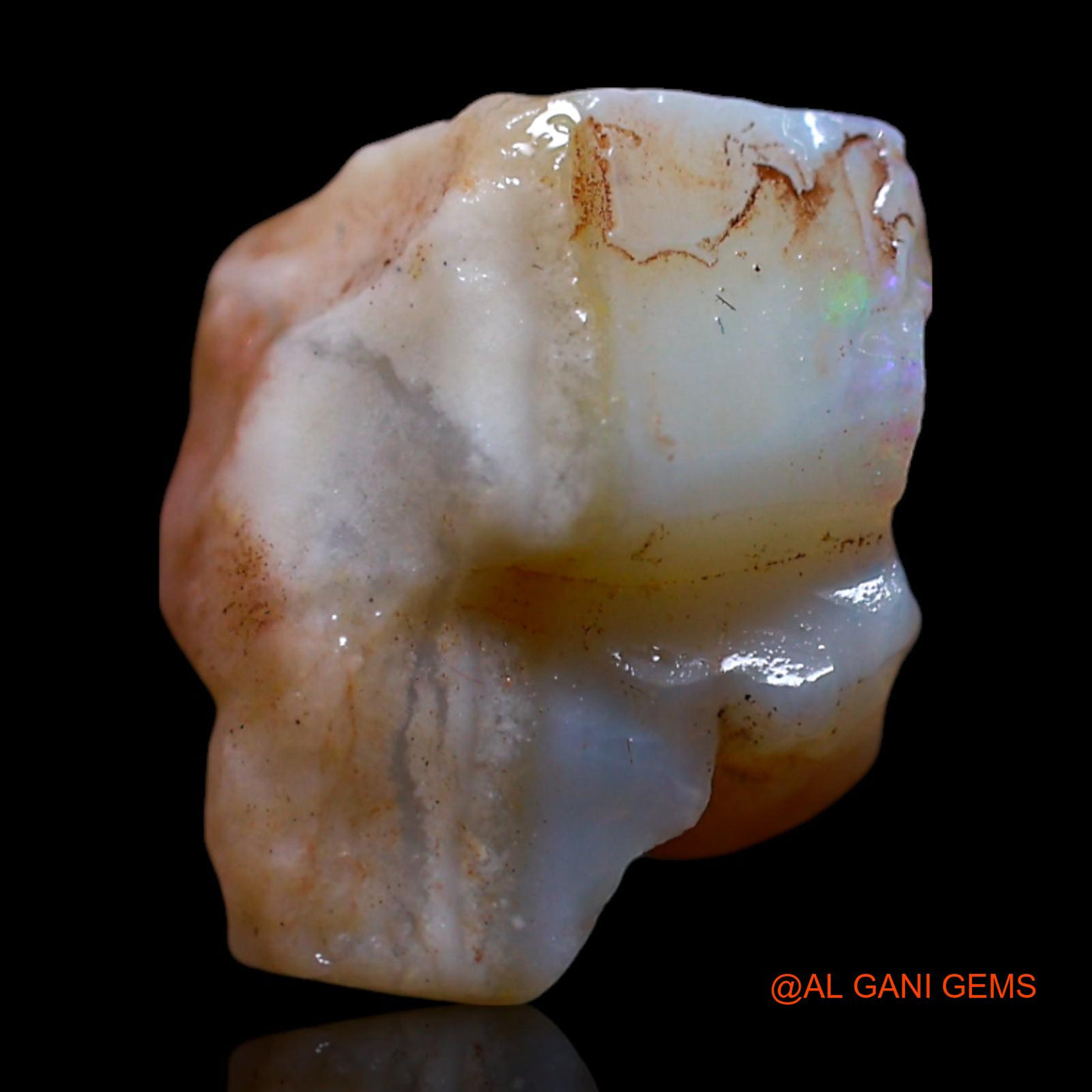 5.00 Cts Natural Australian Fire Opal Loose Gemstone Fancy Rough 11x10x8 mm RG-323