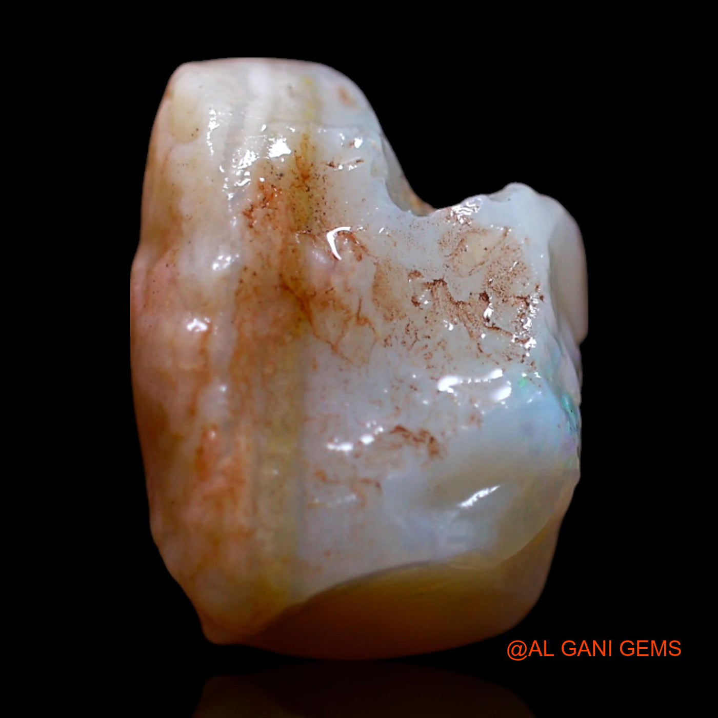 5.00 Cts Natural Australian Fire Opal Loose Gemstone Fancy Rough 11x10x8 mm RG-323