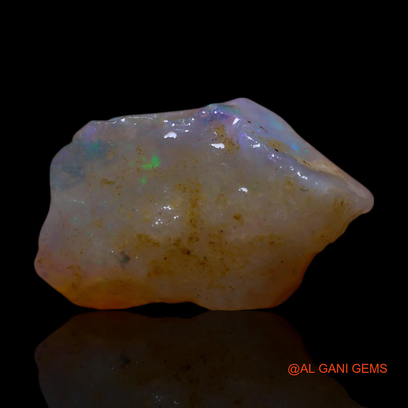 Natural Fire Opal Gemstone 3.00 Cts Loose Fancy Rough From Australia 14x8x4 mm RG-324