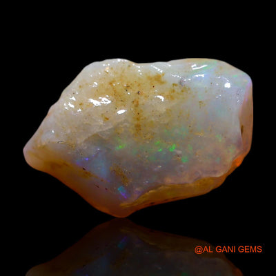 Natural Fire Opal Gemstone 3.00 Cts Loose Fancy Rough From Australia 14x8x4 mm RG-324