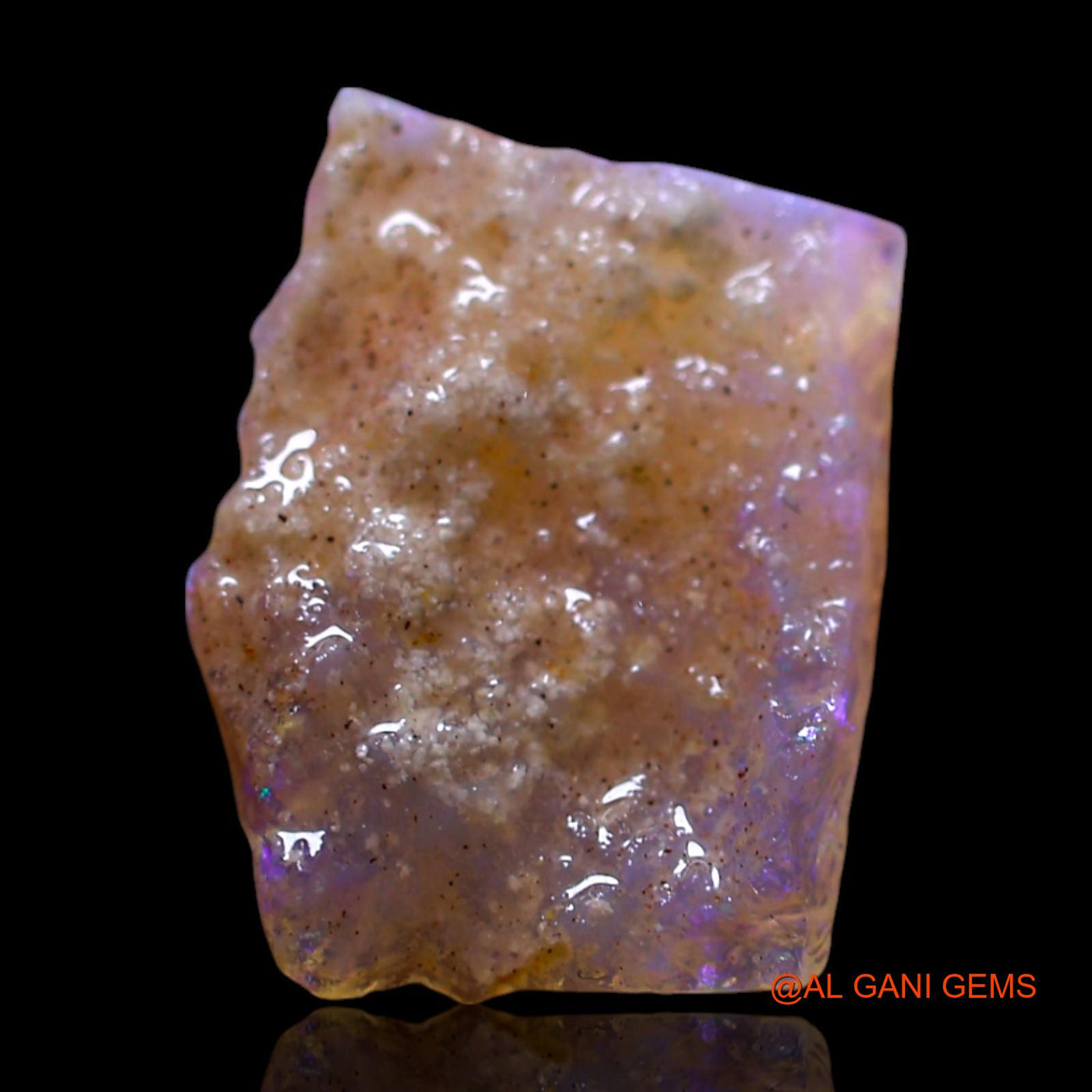 Natural Untreated Fire Opal Loose Gemstone Fancy Rough From Australia 1.70 Cts 13x9x2 mm RG-325