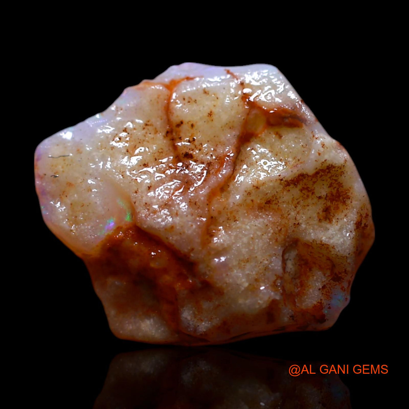 4.00 Cts Natural Australian Fire Opal Fancy Rough Loose Gemstone For Jewelry 13x11x5 mm RG-326
