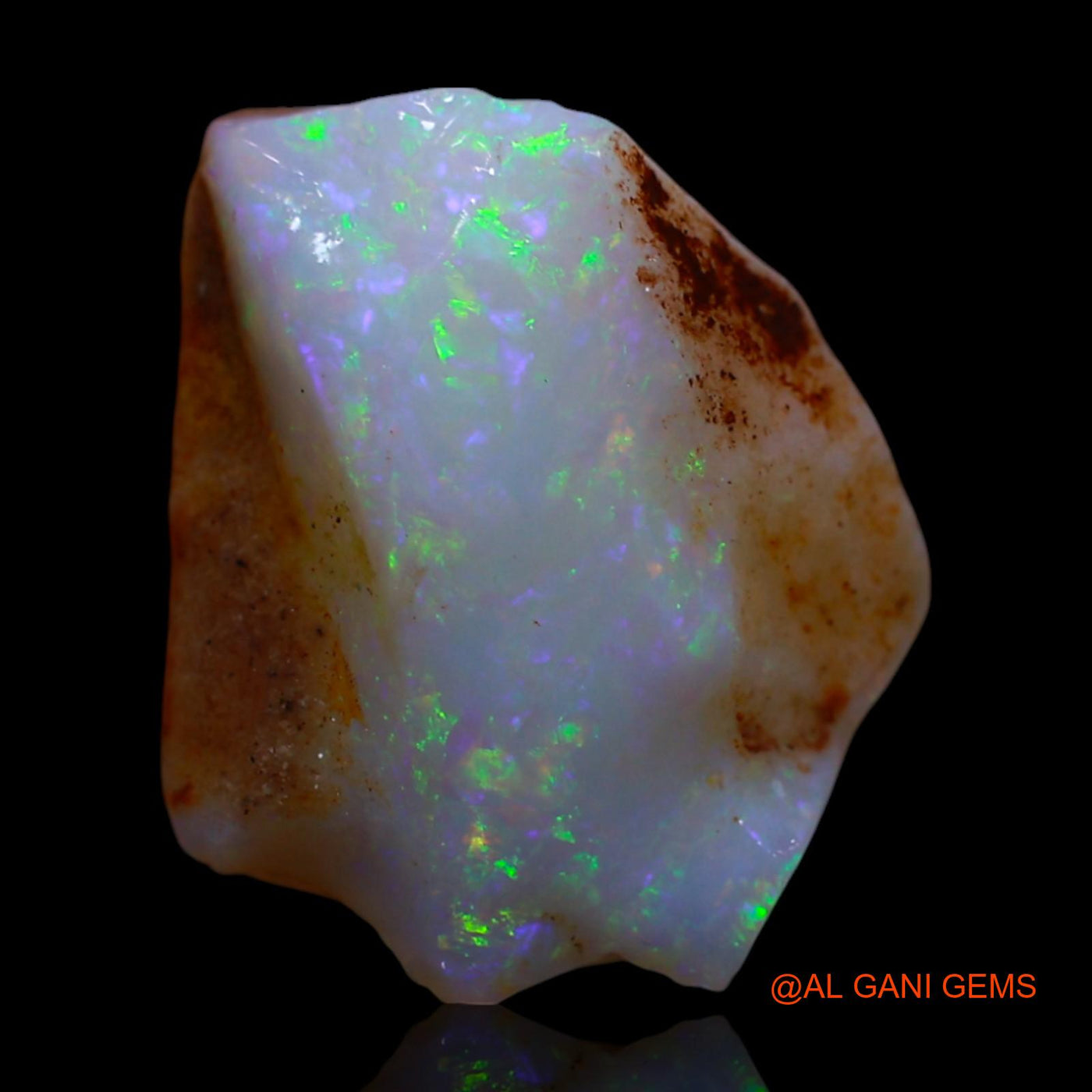 Natural Untreated Fire Opal Loose Gemstone Fancy Rough From Australia 5.00 Cts 15x12x5 mm RG-32