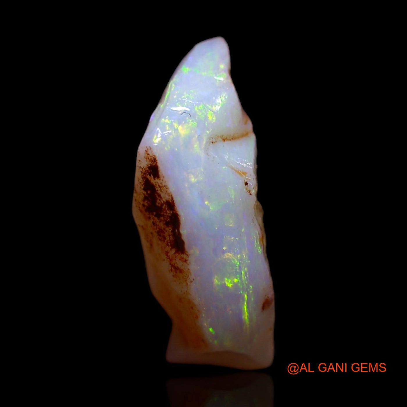 Natural Untreated Fire Opal Loose Gemstone Fancy Rough From Australia 5.00 Cts 15x12x5 mm RG-32