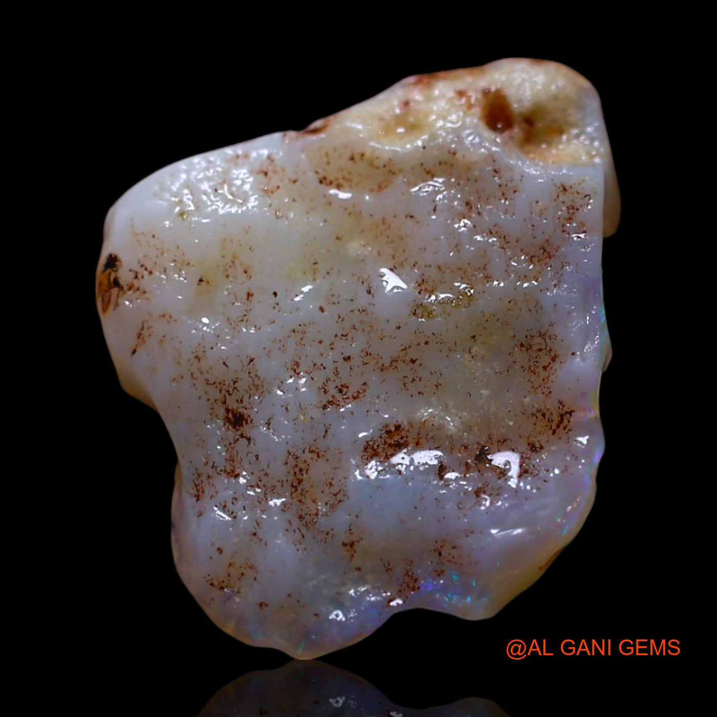 2.00 Cts Natural Australian Fire Opal Loose Gemstone Fancy Rough 14x11x3 mm RG-330