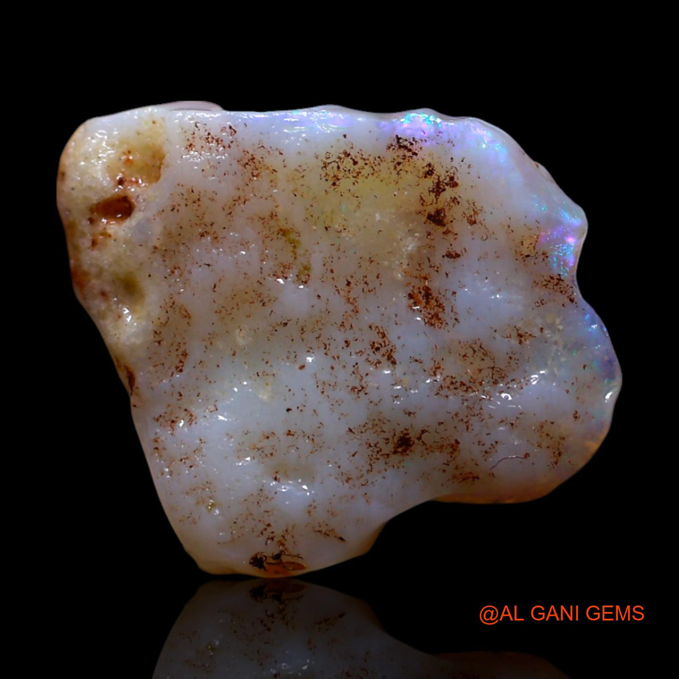 2.00 Cts Natural Australian Fire Opal Loose Gemstone Fancy Rough 14x11x3 mm RG-330