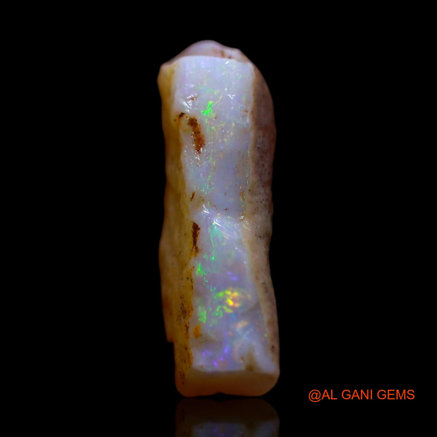 Natural Untreated Fire Opal Loose Gemstone Fancy Rough From Australia 1.80 Cts 14x5x4 mm RG-333