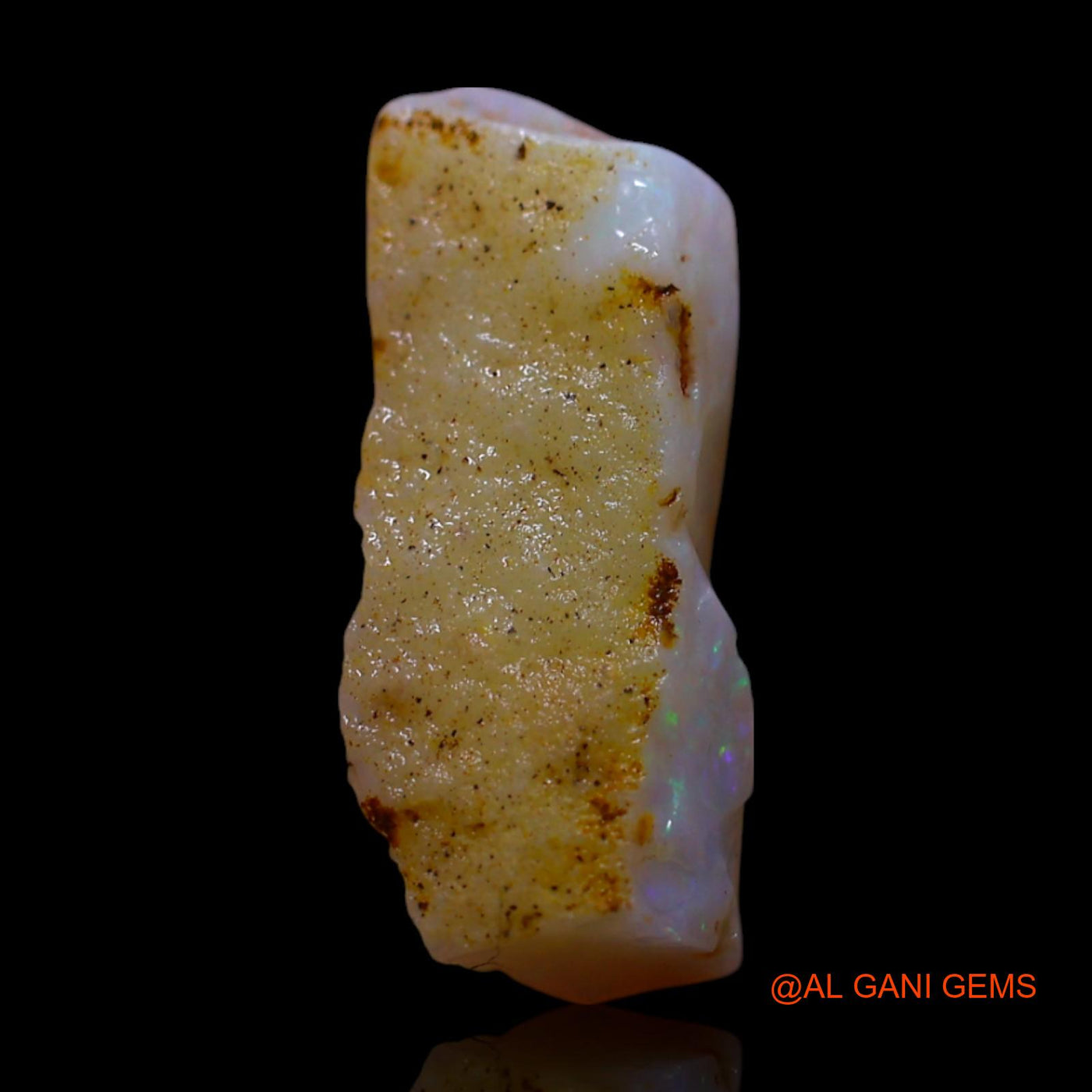 Natural Untreated Fire Opal Loose Gemstone Fancy Rough From Australia 1.80 Cts 14x5x4 mm RG-333