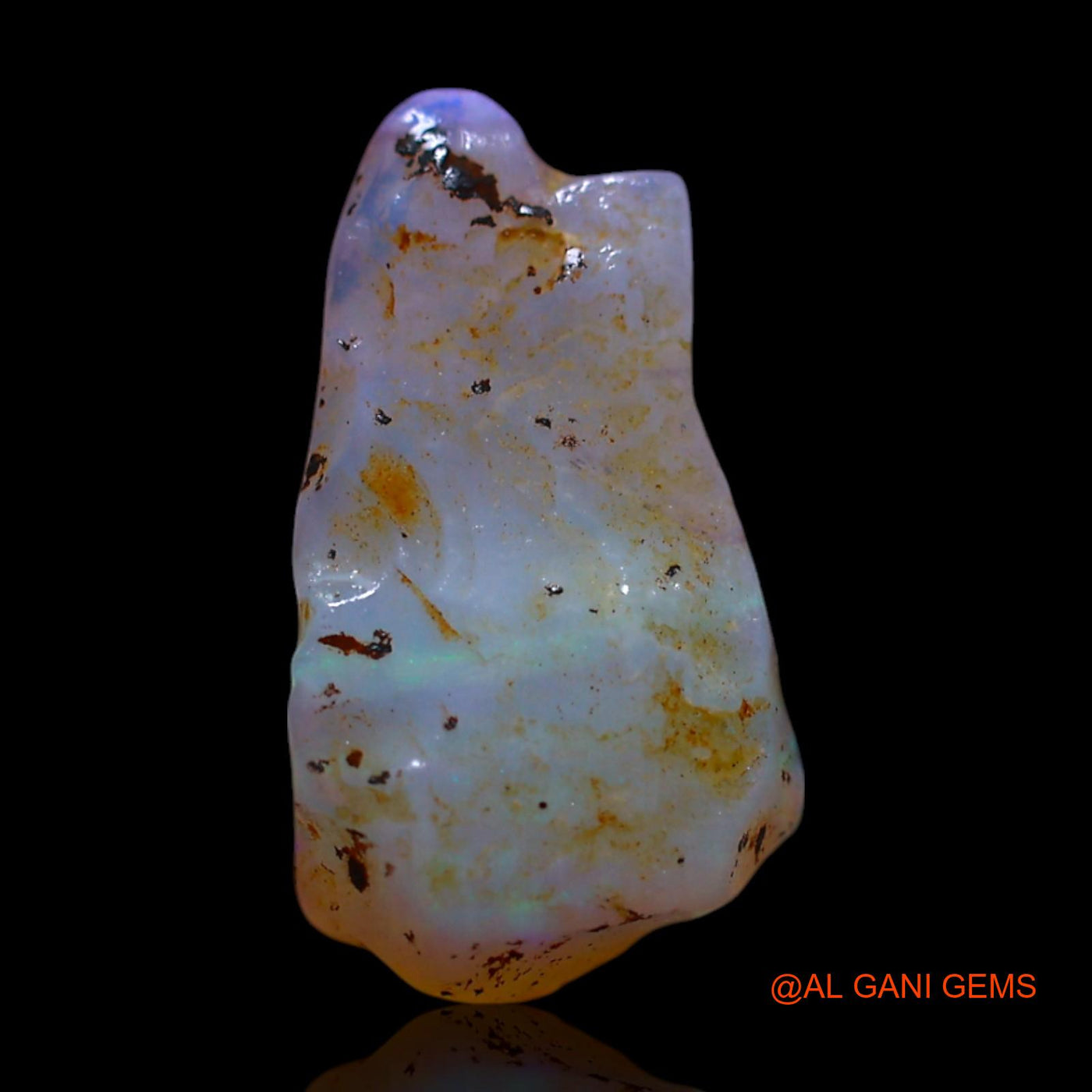 2.00 Cts Natural Australian Fire Opal Loose Gemstone Fancy Rough 14x7x4 mm RG-335