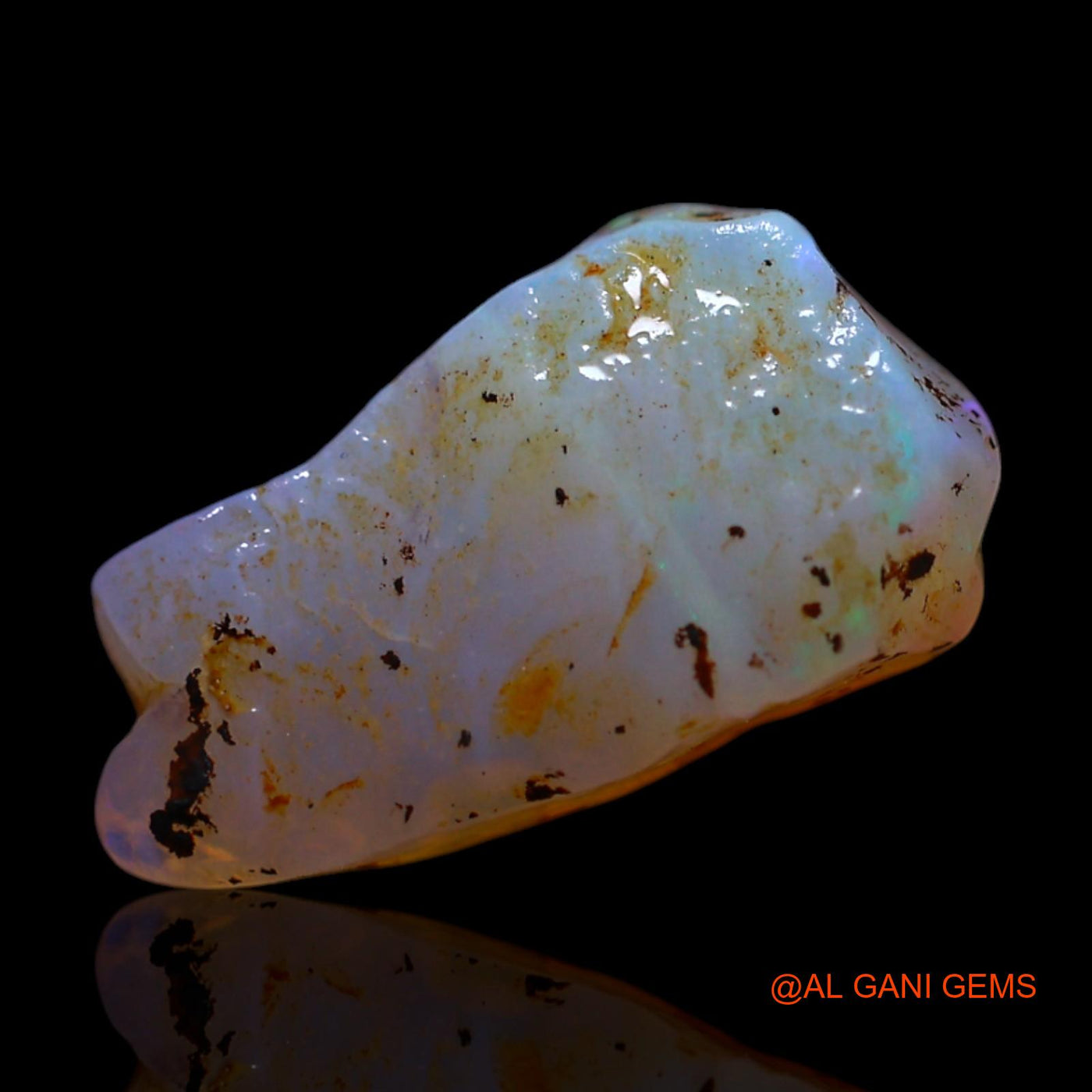 2.00 Cts Natural Australian Fire Opal Loose Gemstone Fancy Rough 14x7x4 mm RG-335