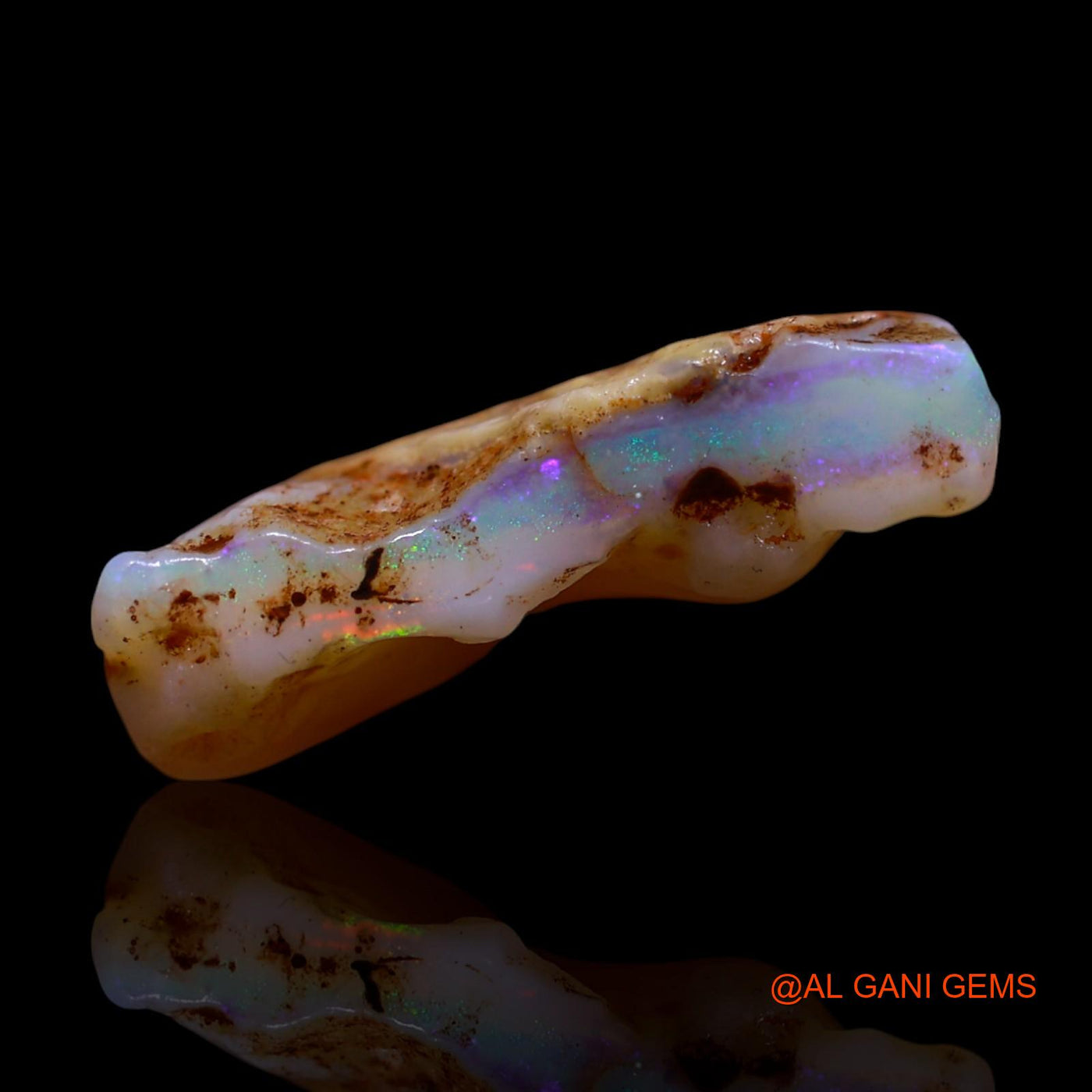 4.00 Cts Natural Australian Fire Opal Loose Gemstone Fancy Rough 16x9x4 mm RG-33
