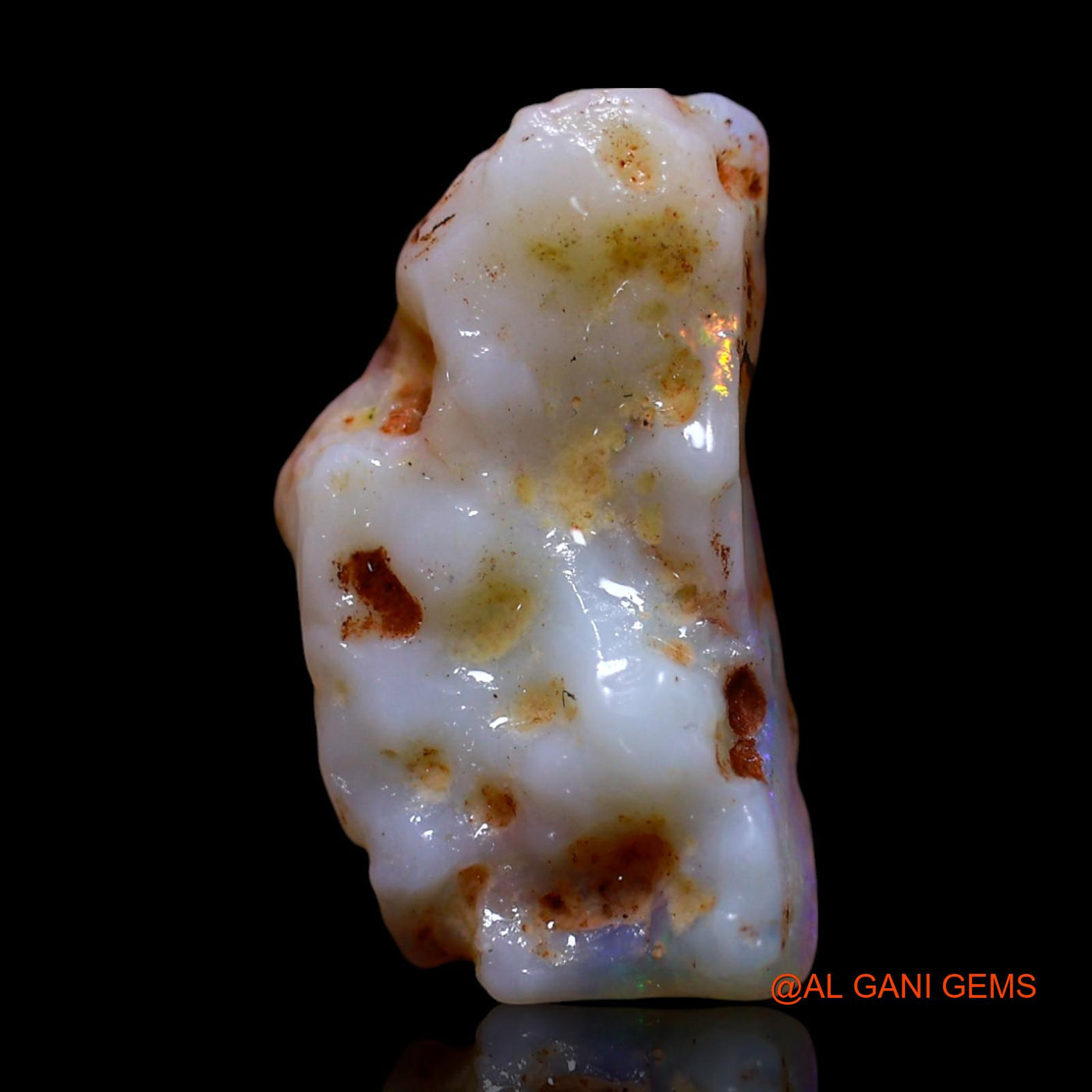 4.00 Cts Natural Australian Fire Opal Loose Gemstone Fancy Rough 16x9x4 mm RG-33