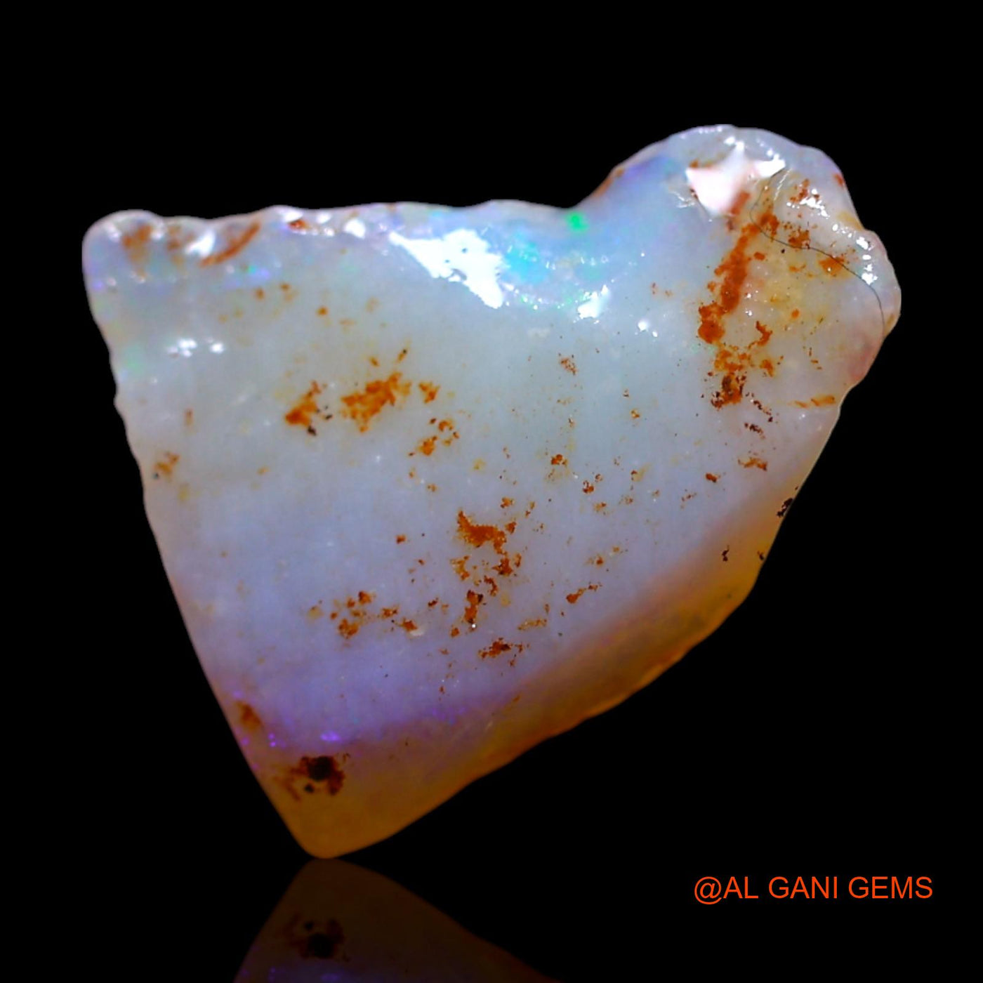 2.00 Cts Natural Australian Fire Opal Loose Gemstone Fancy Rough 12x10x4 mm RG-343