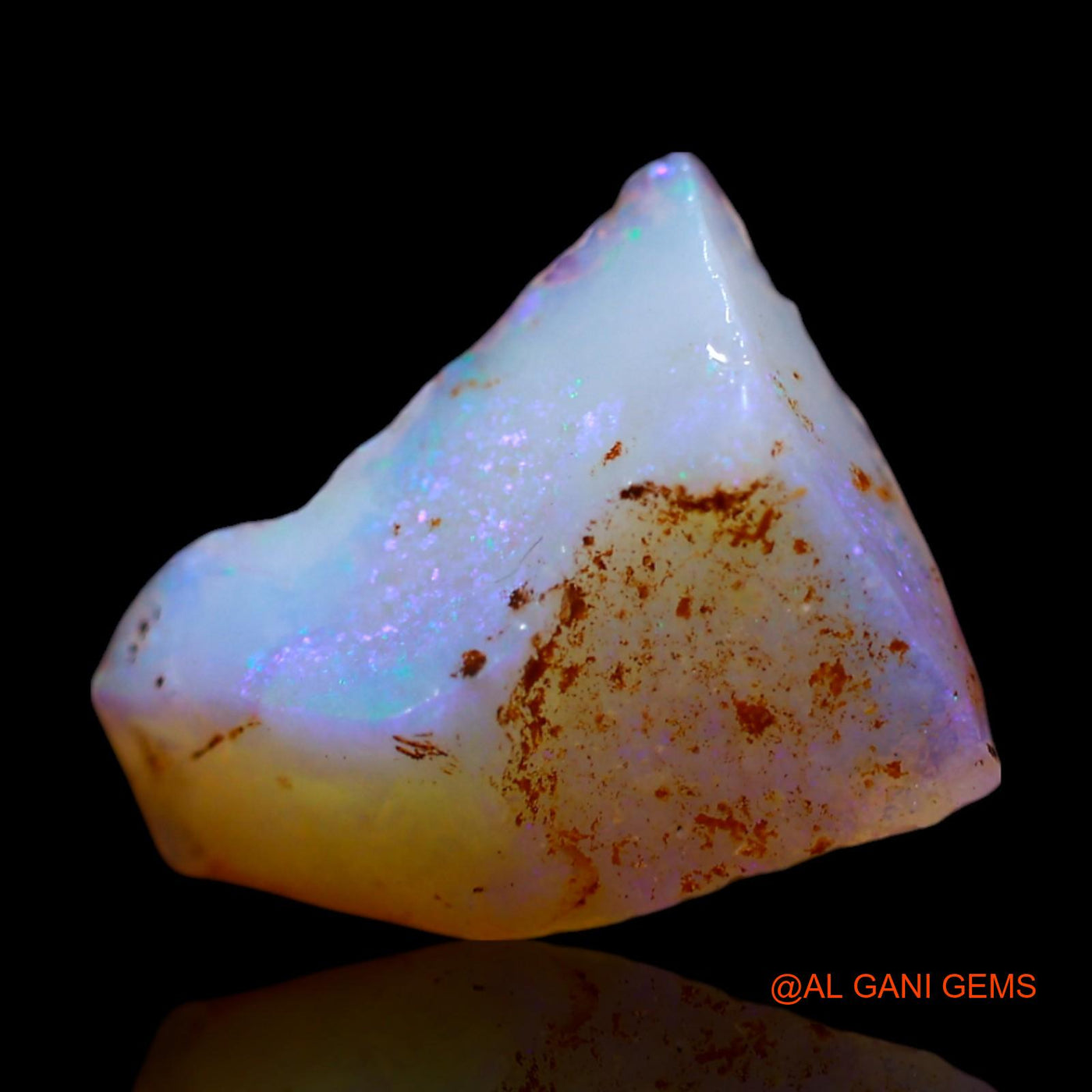2.00 Cts Natural Australian Fire Opal Loose Gemstone Fancy Rough 12x10x4 mm RG-343