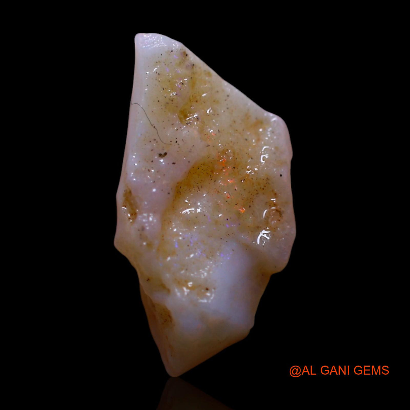 3.00 Cts Unheated Australian Fire Opal Loose Gemstone Fancy Rough Natural 14x8x7 mm RG-345
