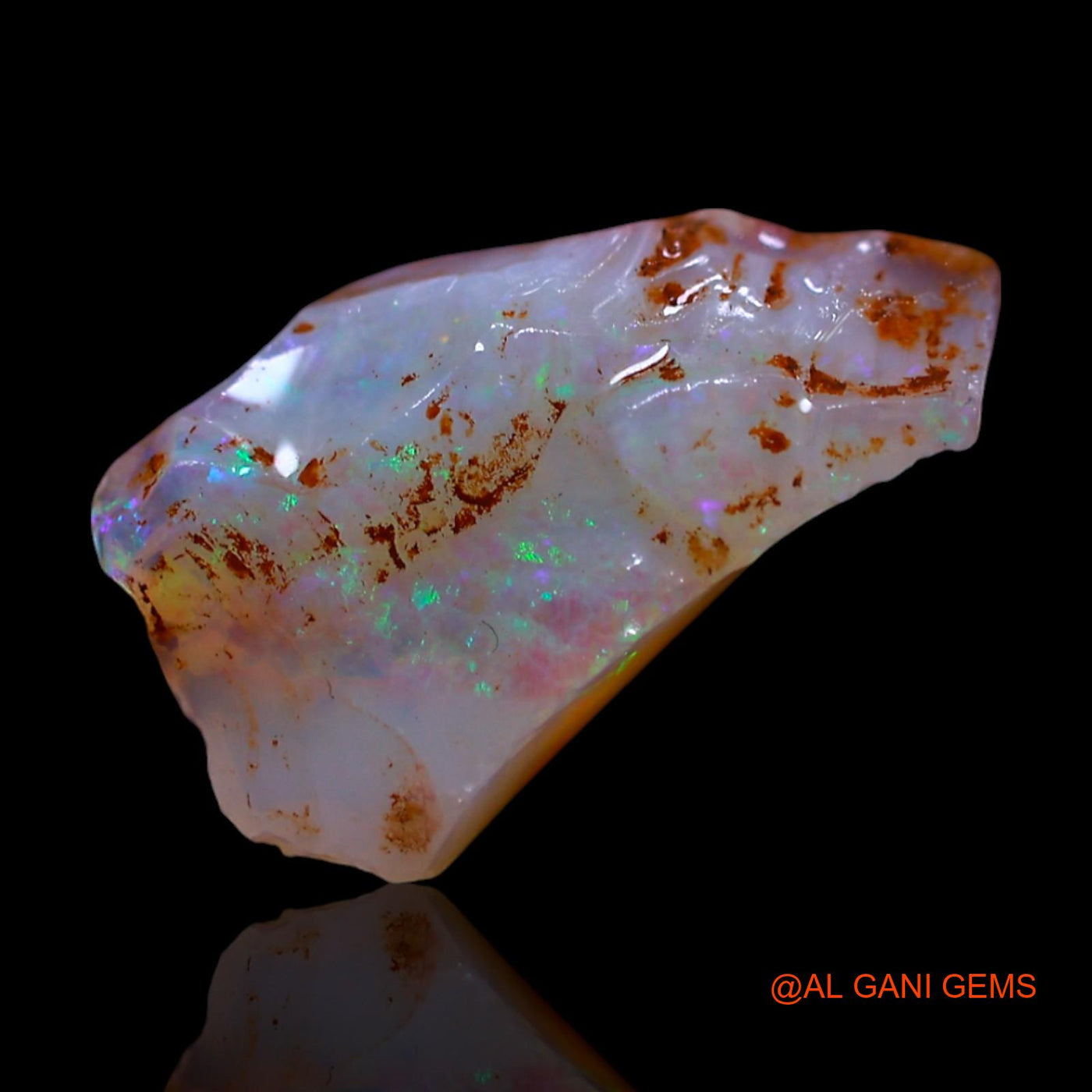 2.00 Cts Natural Australian Fire Opal Loose Gemstone Fancy Rough 13x8x4 mm RG-348