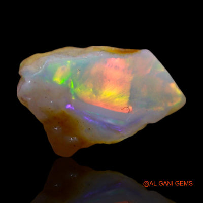 Natural Fire Opal Gemstone 2.00 Cts Loose Fancy Rough From Australia 13x8x6 mm RG-351