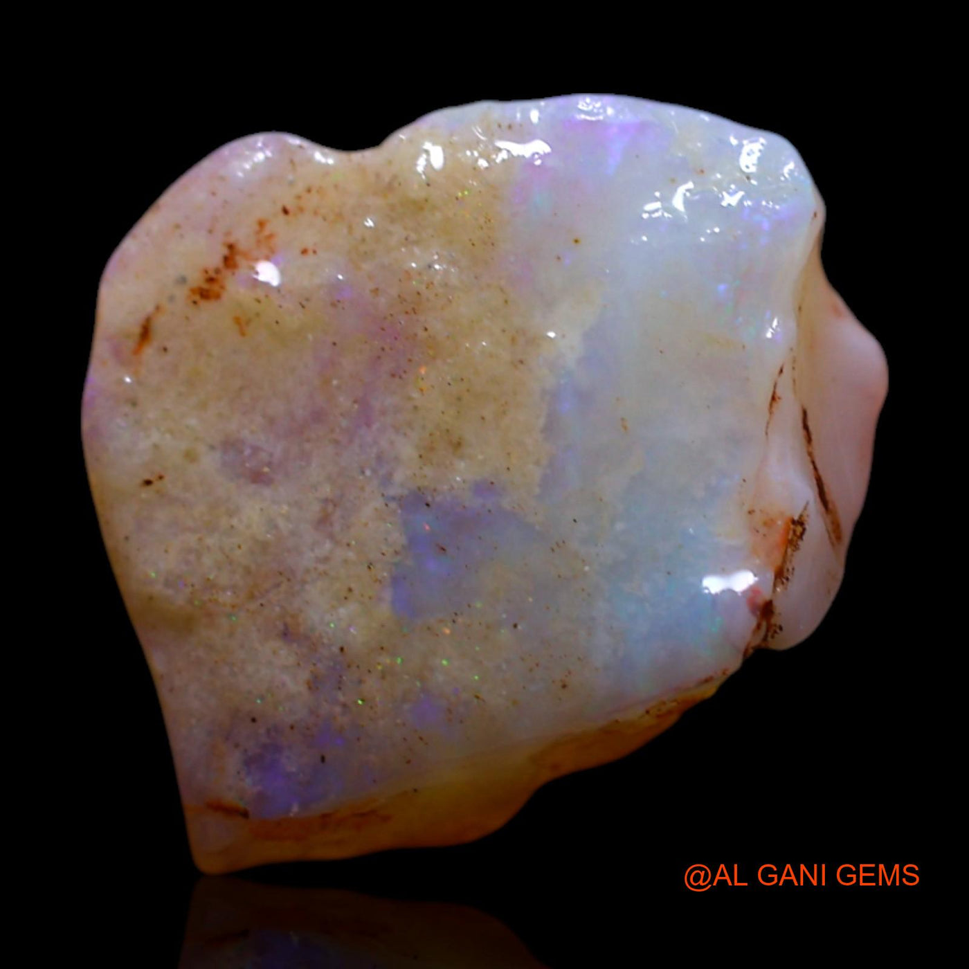 2.00 Cts Unheated Australian Fire Opal Loose Gemstone Fancy Rough Natural 13x10x3 mm RG-352