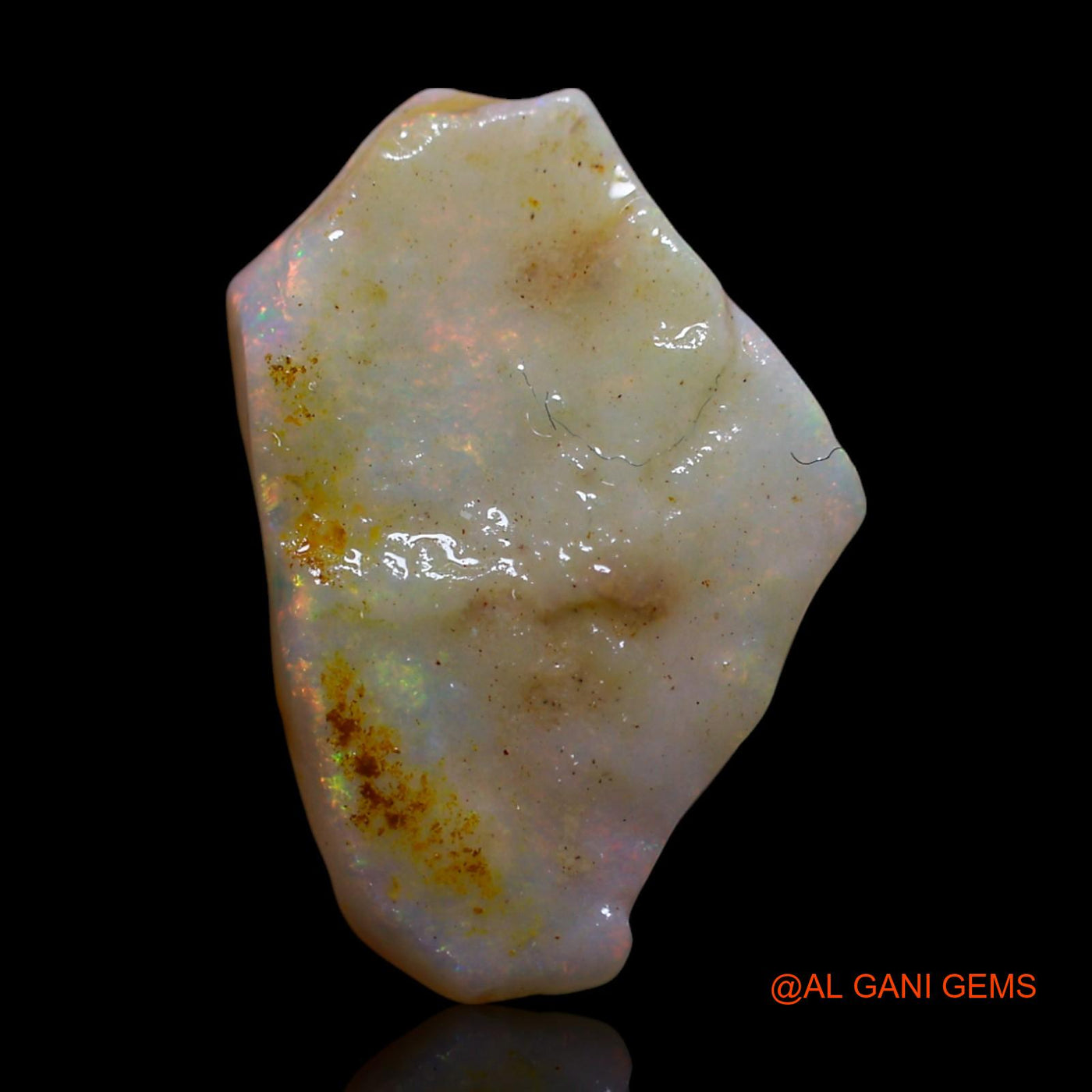 3.00 Cts Unheated Australian Fire Opal Loose Gemstone Fancy Rough Natural 16x11x3 mm RG-35