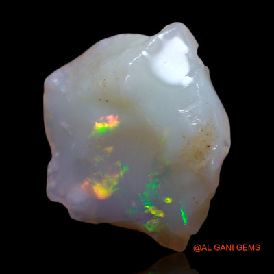 Natural Fire Opal Gemstone 2.00 Cts Loose Fancy Rough From Australia 12x10x5 mm RG-361