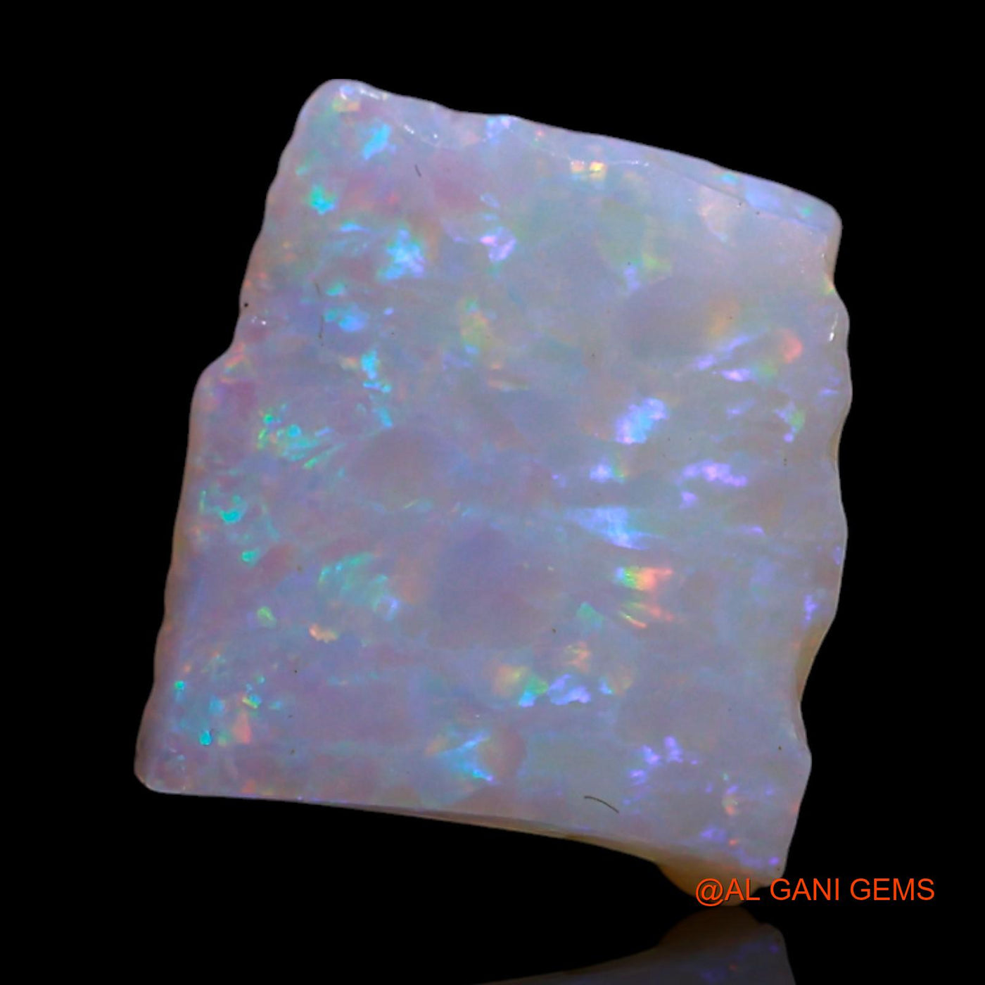 Natural Fire Opal Gemstone 2.00 Cts Loose Fancy Rough From Australia 9x9x4 mm RG-362
