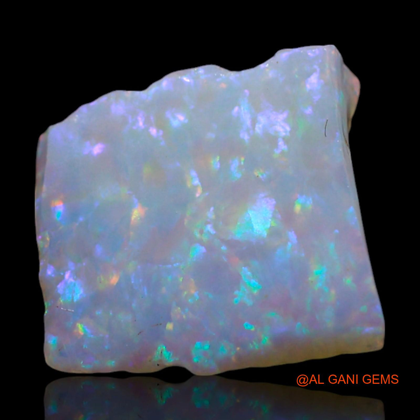 Natural Fire Opal Gemstone 2.00 Cts Loose Fancy Rough From Australia 9x9x4 mm RG-362